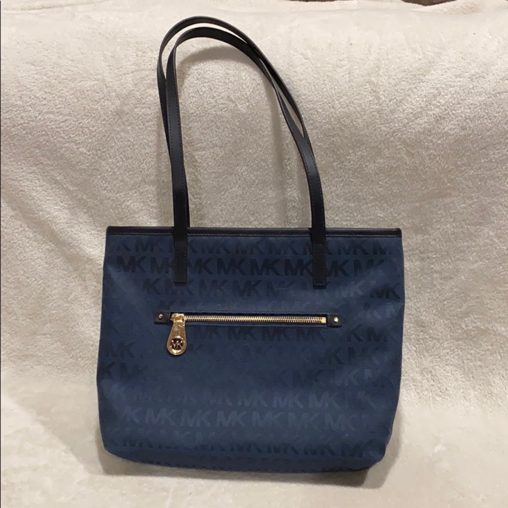 Navy Blue Michael Kors Tote